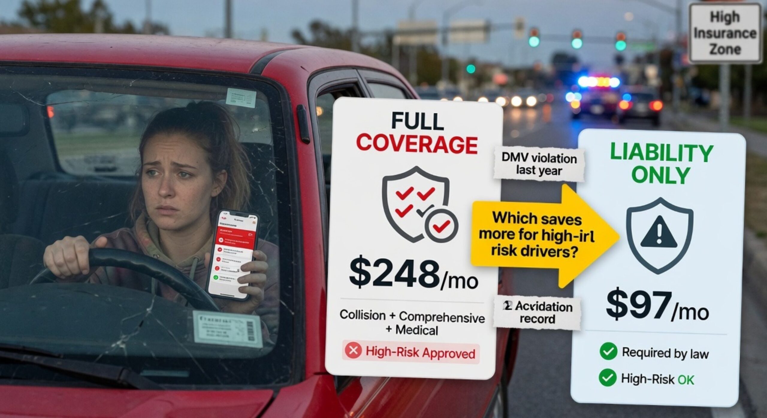 Full Coverage vs Liability for High-Risk Drivers: Which Is Better?